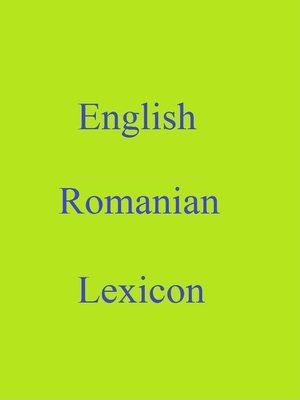 cover image of English Romanian Lexicon